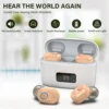 Wireless Charging Hearing Aid-with LED Power Capacity Display Invisible Mini Loudspeaker Suitable for Adults and the Elderly 2