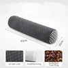 Round Neck Buckwheat Pillow Neck Support Cervical Pillow Buckwheat Hulls Filling Bolster for Cool Sleep Neck Support 43x10cm 1