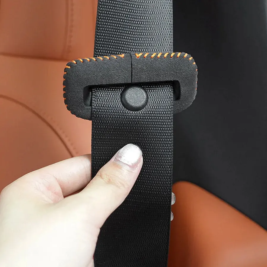 

1pc Car Auto Interior Universal Accessories Car Seat Belt Buckle Protector Anti-Scratch Cover Stopper Car Gadget Suede Clip