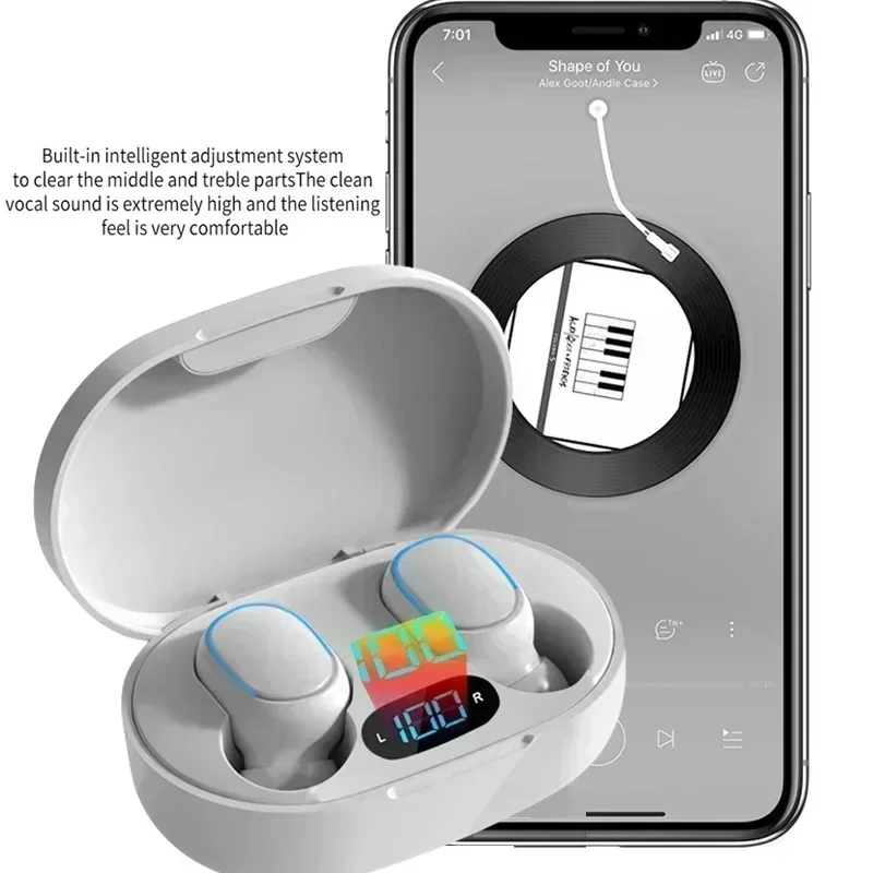 Description Picture 4 of itemE7s Tws Gaming Headset Bluetooth Earphones Earbuds Blutooth Earphone Wireless Hearing Aids Sport EarBuds Hifi headphones