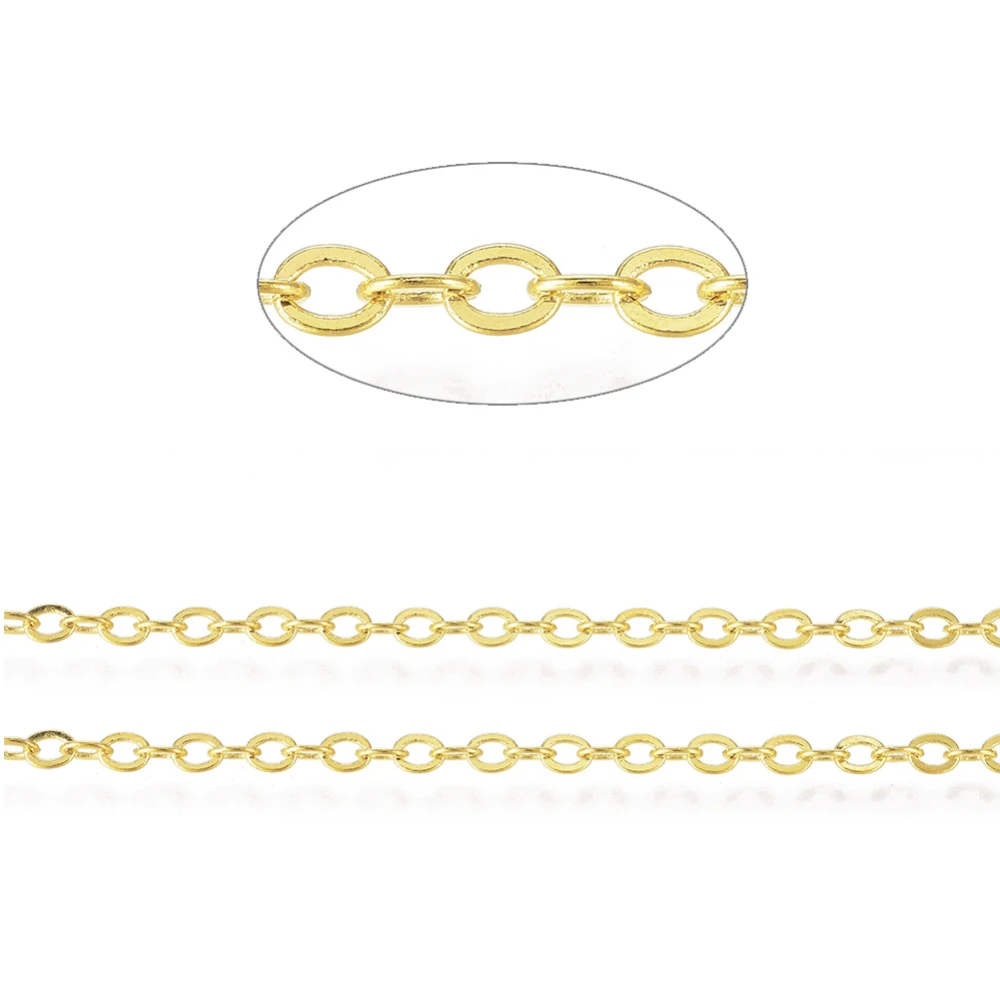 

Brass Cardano Chains, Unwelded, Cadmium Free & Nickel Free & Lead Free, Rose Gold, 0.9x0.6mm