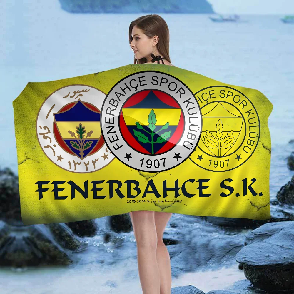 Fenerbahce 1907 Bath Towel Microfiber Soft Water Absorbing Breathable For Girl Kids Decorative Cartoon Beach Towel 3