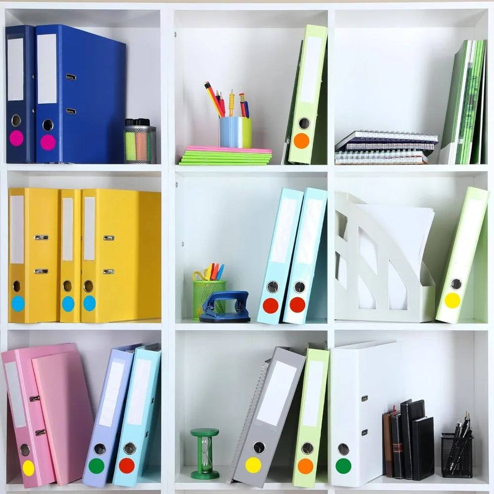 라운드 컬러 코딩 라벨 컬러 도트 스티커, 사무실, 교실 파티 장식, 10 장