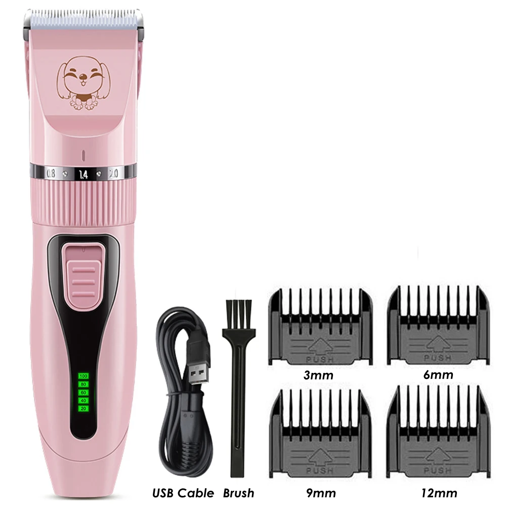Electrical Pet Clipper Professional Grooming Kit Rechargeable Pet Cat Dog Hair Trimmer Shaver Set Animals Hair Cutting Machine