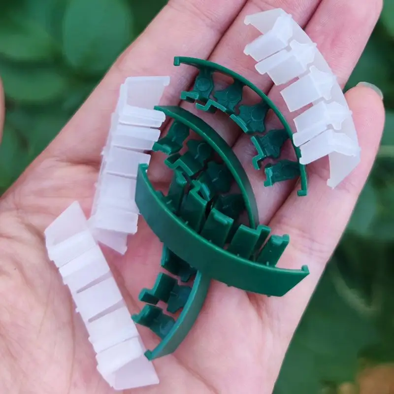 100Pcs Plant Fixed Clips Reusable Garden Planting Clips For Fixed Plants Vine Flower Seedling Tomatoes Support Plant
