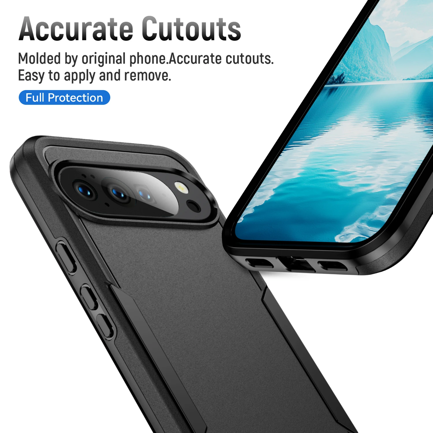 Premium Shockproof Hard Cover Case for Google Pixel - Durable Phone Protection and Accessories