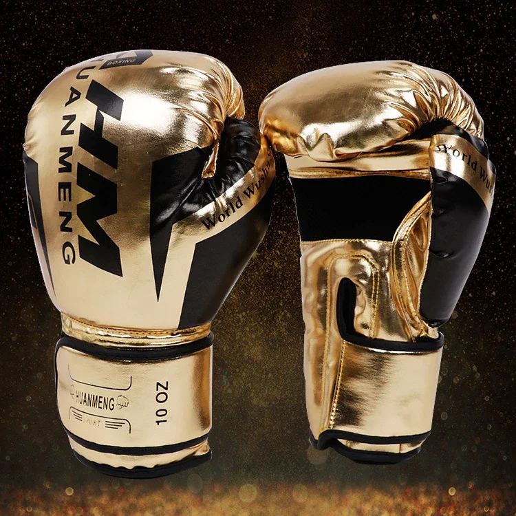 Luvas de boxe douradas, luvas de couro pu para homens, saco de areia, muay thai, combate, adulto, muay thai, luva de competição 8 S314d6dd6ab834a45a1287499a9252b2bL