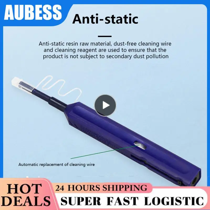 

2.5mm Fiber Optic Cleaning Pen LC/ 1.25mm One-Click Cleaning Fiber Cleaner Tools Optical Fiber Connector Cleaner