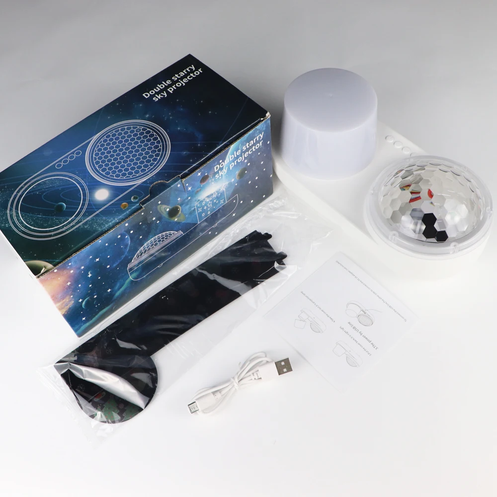 Galaxy Star Ocean Projector Night Lights by Music Speaker Starry Sky Projection Lamp for Home Room Decor Kids  Adults Baby Gift