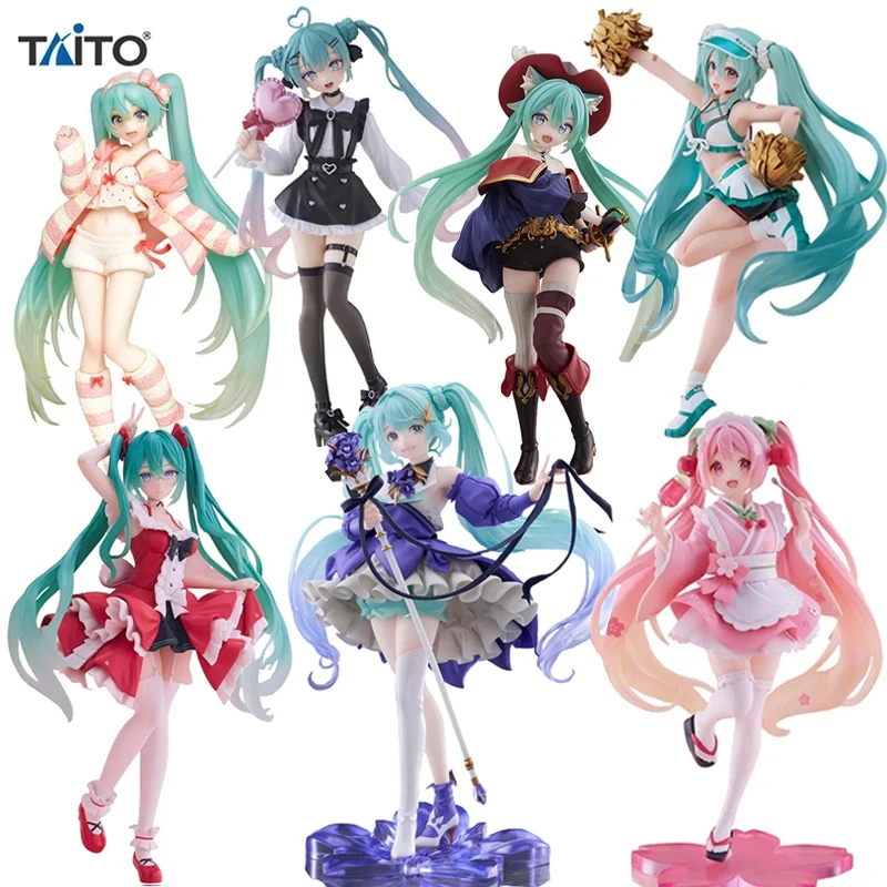

Оригинальная экшн-фигурка Taito Vocaloid Hatsune Miku Коллекция 22 см аниме кавайная кукла модель коллекционные игрушки