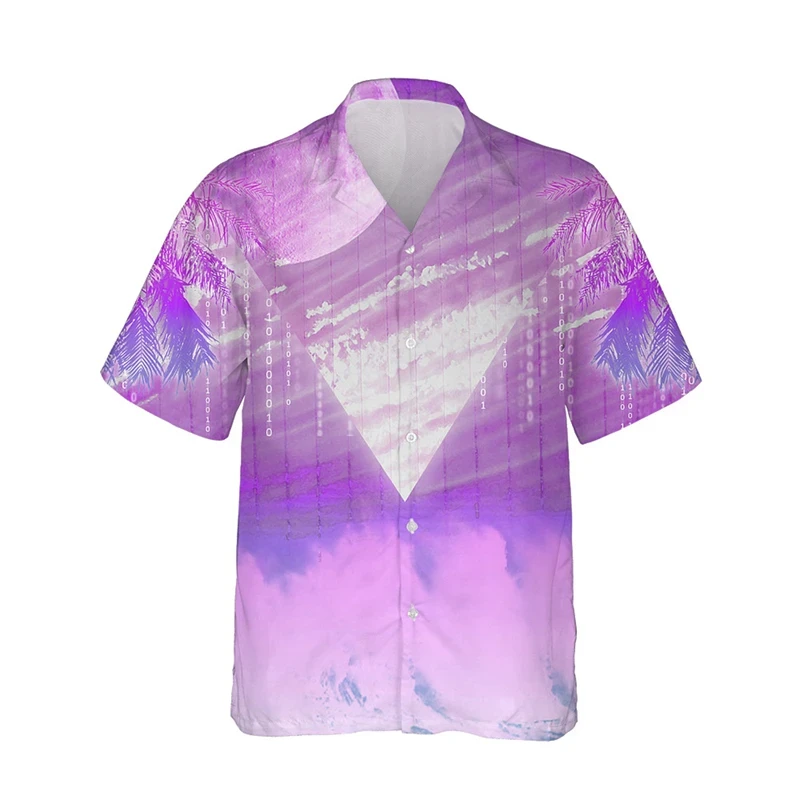 thumbnail image 1 of Camisas hawaianas de moda para hombre, camisas casuales de manga corta con botones hacia abajo para hombre, blusa de verano con estampado 3D, ropa de calle, 1 of 5