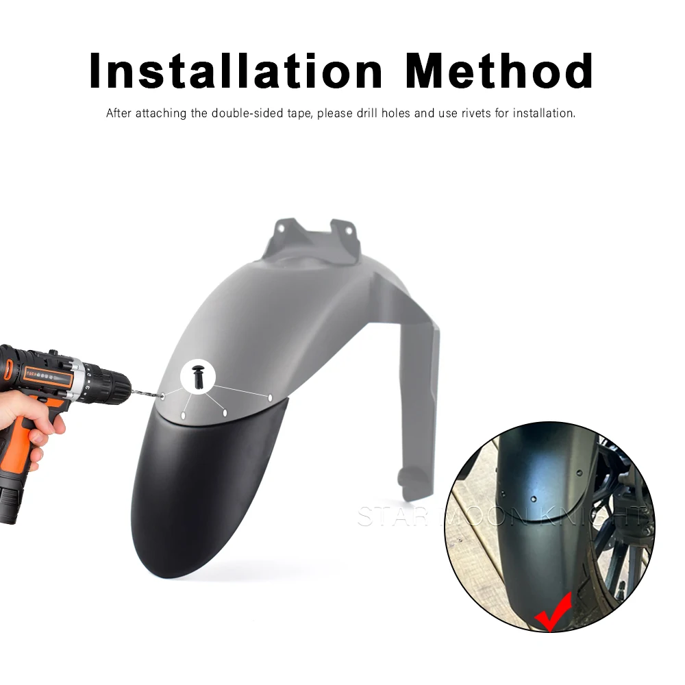 BMW GS 1300 Motorcycle Front Fender Extender Mudguard - Premium Accessory