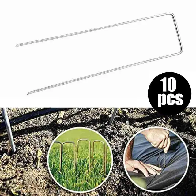 Őrölt Ruhával Körömgátló Fenekű Kendő Köröm U Alakú Pont Ferde Kertész Huzal Földi Fűnyálkahorganyzott Acél T7X1 - Image 5