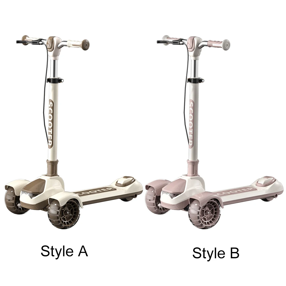 Foldable Kick Scooter Adjustable Height 3 Wheel Scooter Non-Slip Deck Kids Push with Brake For 5-18 Years Old