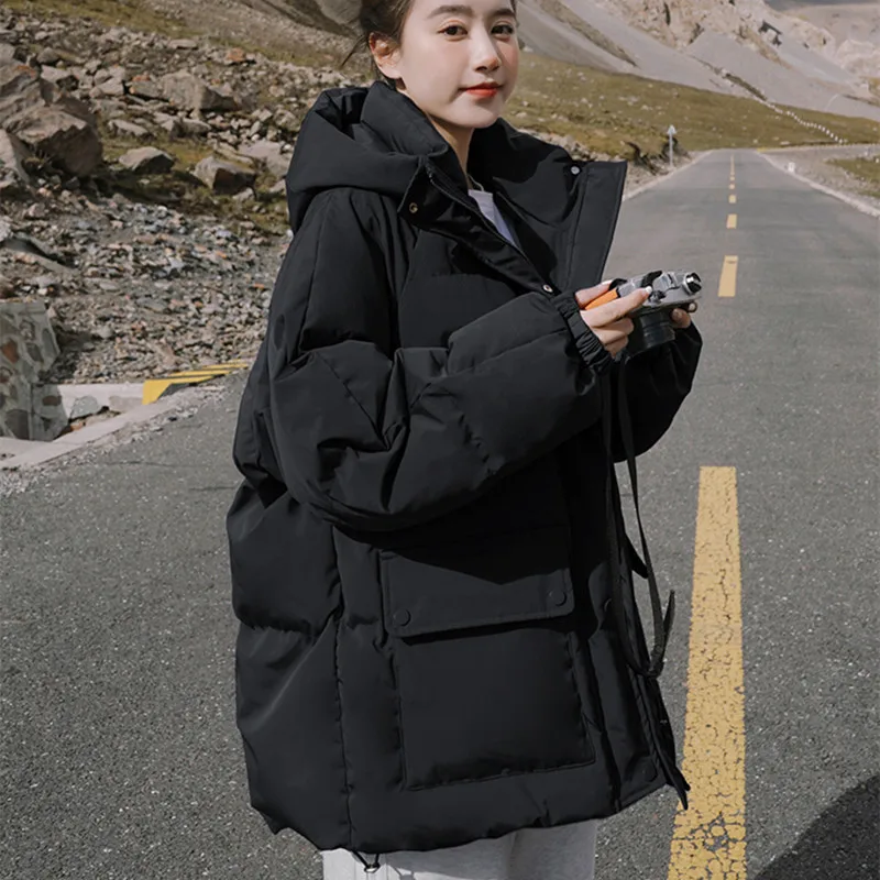 Women's Down Feather Jackets Coat Winter Baggy Thickening Warm