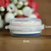 Double Fold Powder Puff Box Can Hold 2-4 Powder Puffs Transparent Dustproof Box Moisture-proof Cosmetic Case Home Trave 6
