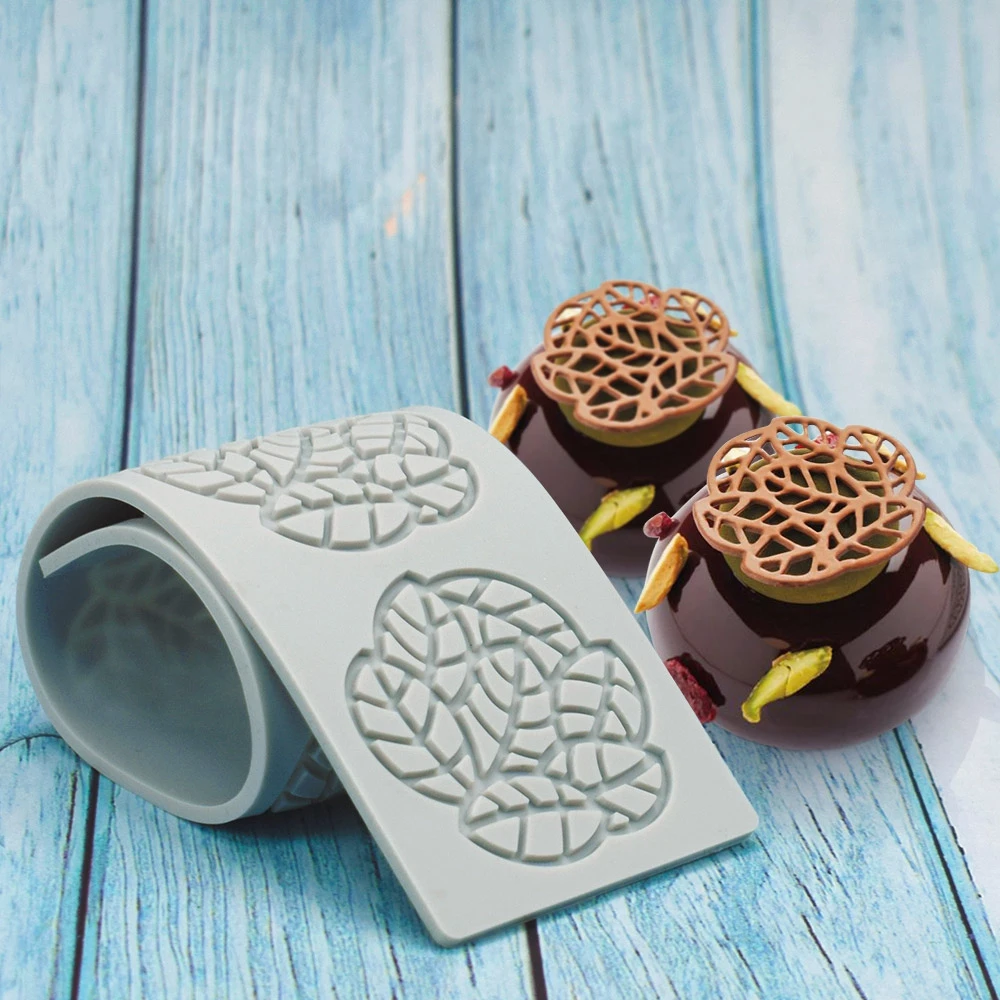 

Silicone Leaf Shape Fondant Molds Leaves Chocolate Mould for Cake Pastry Decor Baking Gumpastes Moulds Decoration Sugar Lace