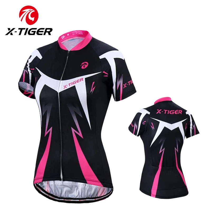 X-TIGER Women's Cycling Jersey Summer Breathable Quick-drying Bicycle Shirt MTB Mountain Road Cycling Clothing cycling shirt women sports t shirt