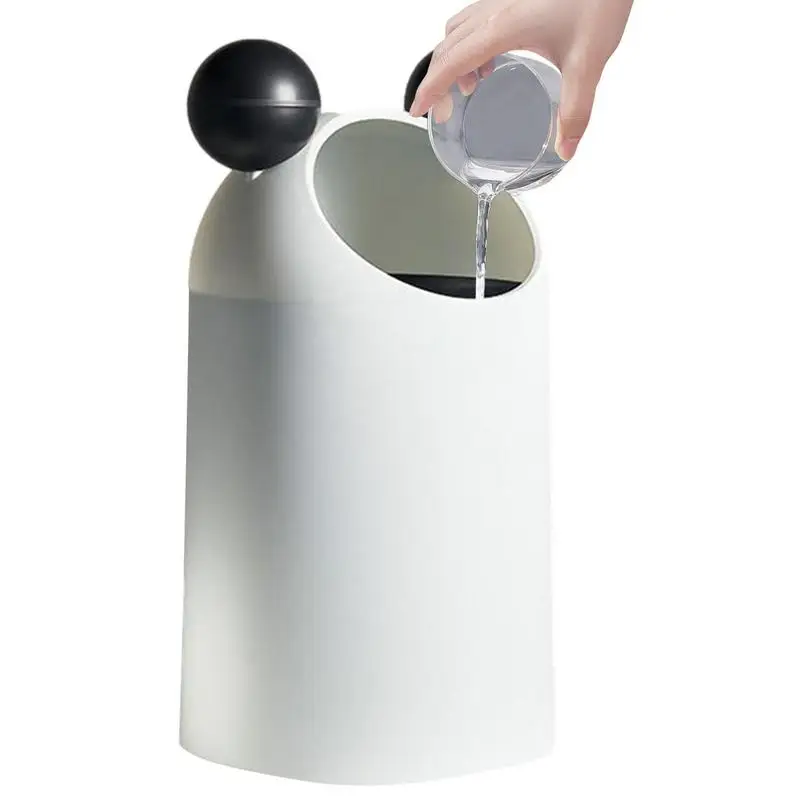 

Cute Trash Can Mini Cute Double-Layer Garbage Can Perfect For Home Offices Kitchen Vanity Tabletop Bedroom Bathroom
