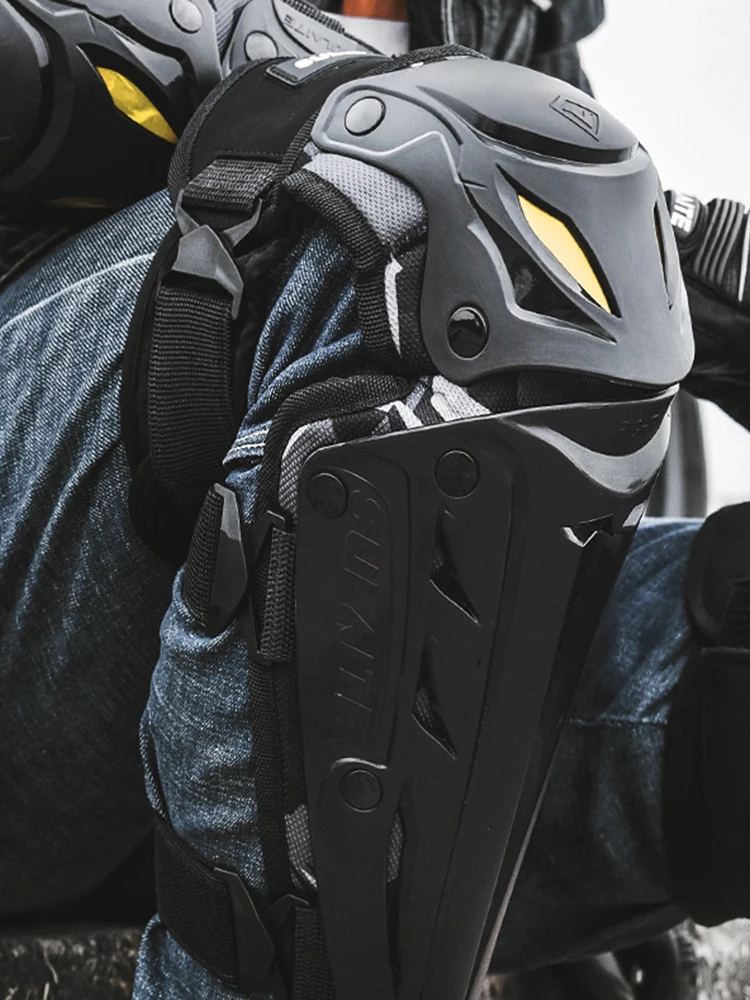 SULAITE 1/2pair Knee Elbow Combo Motorcycle Thicken Knee Pads Protective Gear Equipment Motocross Motorbike Riding Elbow Guard 3
