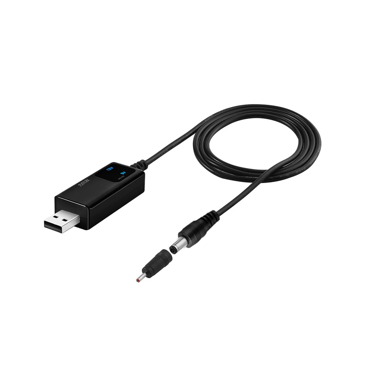 전원 변환기용 USB 부스트 컨버터 케이블, DC 5V-9V, 12V, 3.5x1.35mm 커넥터, 1 개 지원, 2 개