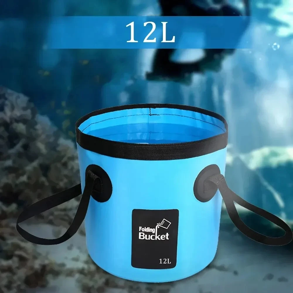 12L Portable Folding Water Bucket for Camping & Travel 6