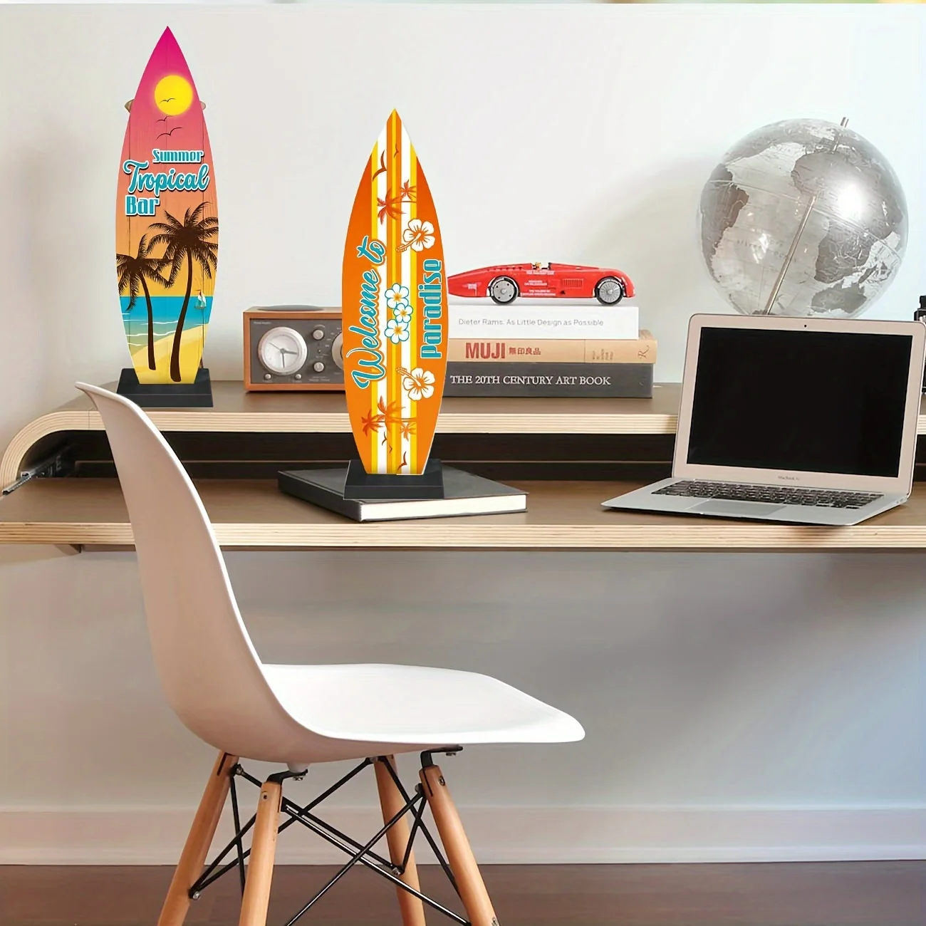Party Decorations 4 Pieces Surfboard Table Decorations