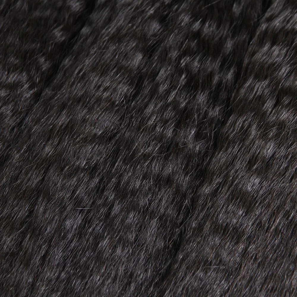13x4 Kinky Straight Lace Frontal Human Hair PrePlucked With Baby Hair Free/Three Part Only Lace Frontal Kinky Straight For Women