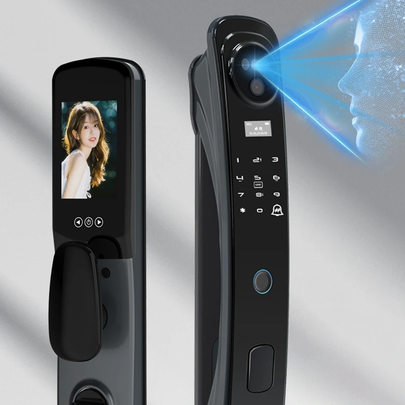 3D Face Recognition Fingerprint Lock Automation Visual Camera Intelligent Password Home Anti-Theft Smart Electronic Door Lock