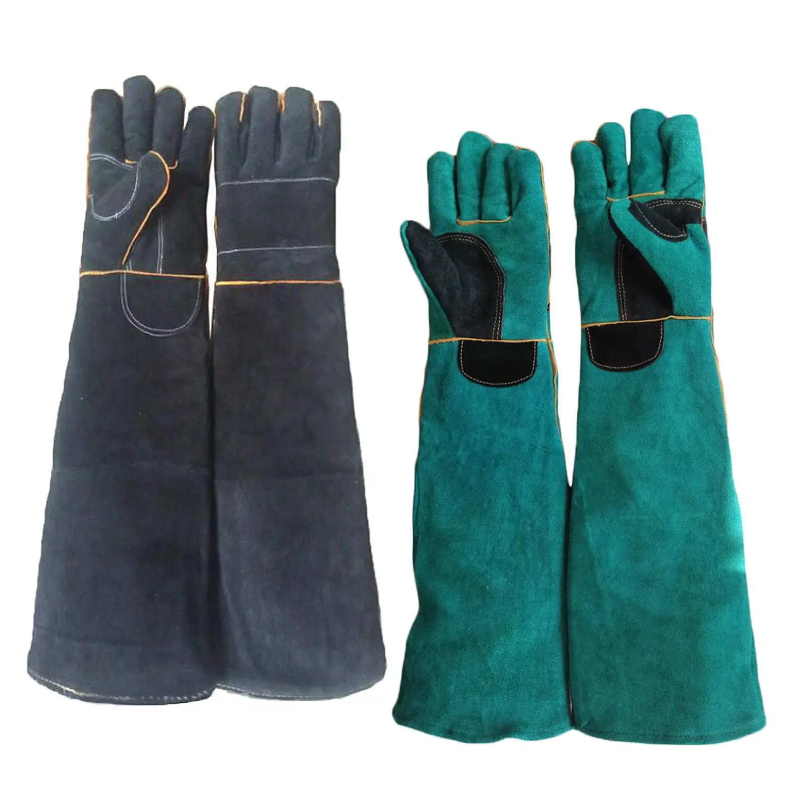 Animal Gloves Thickened Cowhide for , Wipe Clean with A Damp Cloth