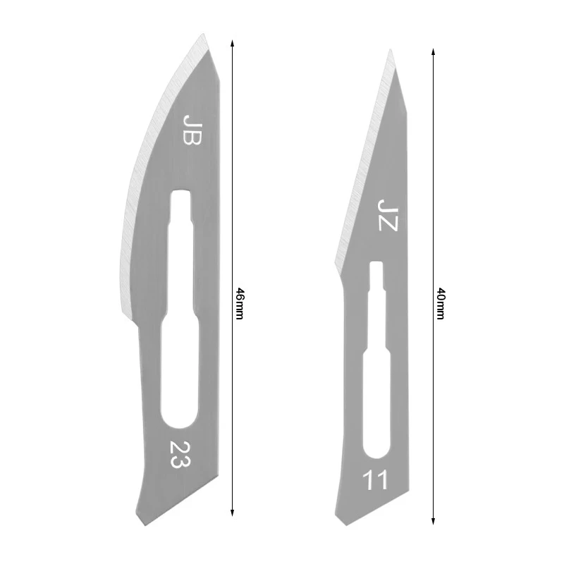 Surgical Blades 10pcs 11# 23# Carbon Steel and 1pc Handle