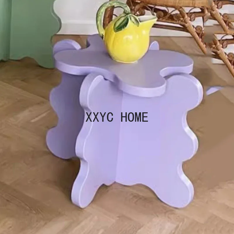 

Design Novelty Coffee Table Cute Irregular Mini Nordic Coffee Table Balcony Mobile Muebles Auxiliares Living Room Furniture