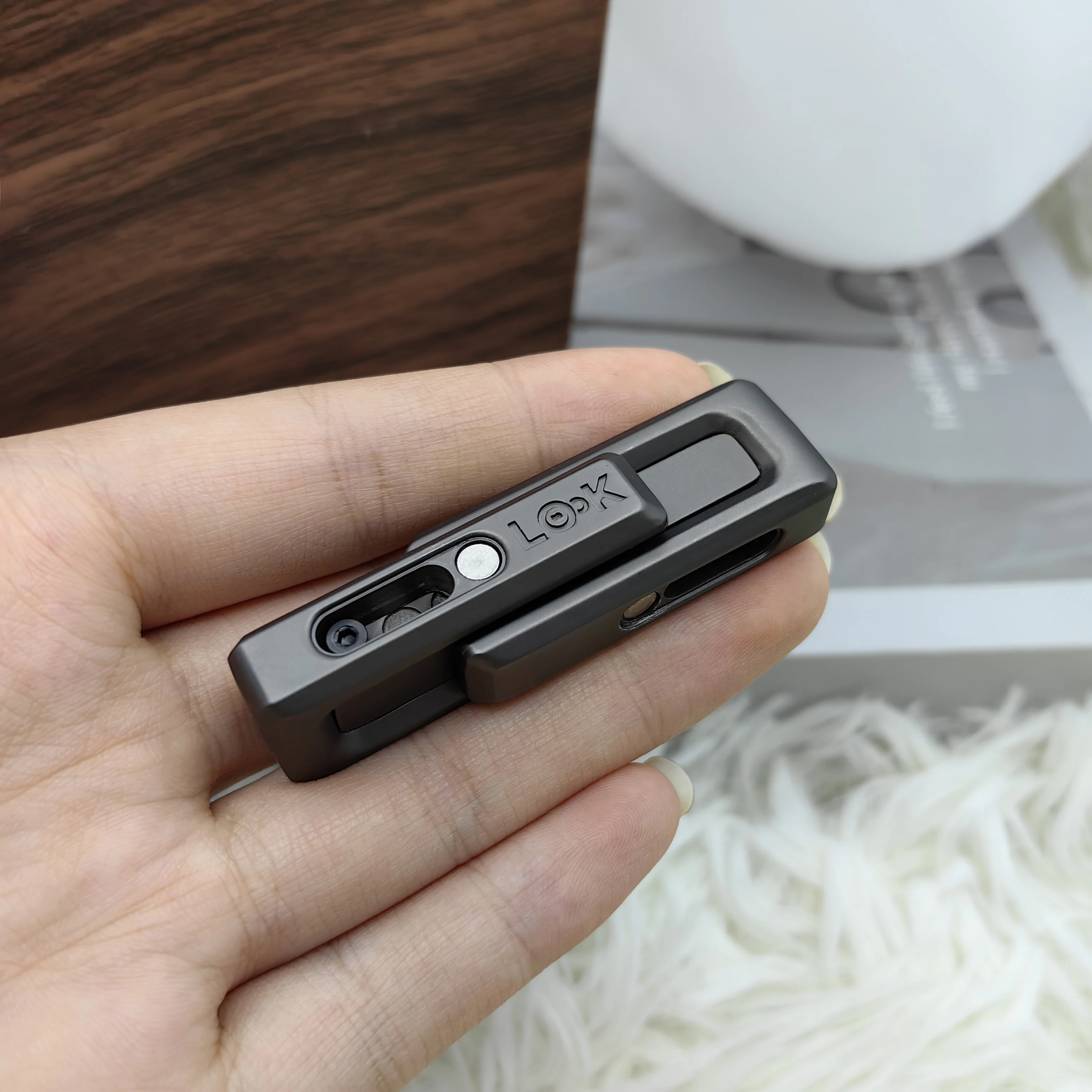 Fidget Toy Xlock Magnetic Double Push Fidget Coin EDC Adult Decompression Anxiety And Stress Relief Slider Spinner Handle Gift