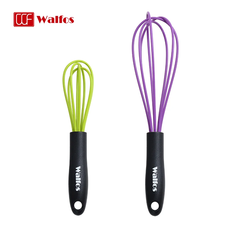 Walfos Mini Manual Egg Beater Manual Food Grade Silicone Egg Beater Handheld Whipped Cream Small Home Baking Tool Kitchen Whisk egg beater