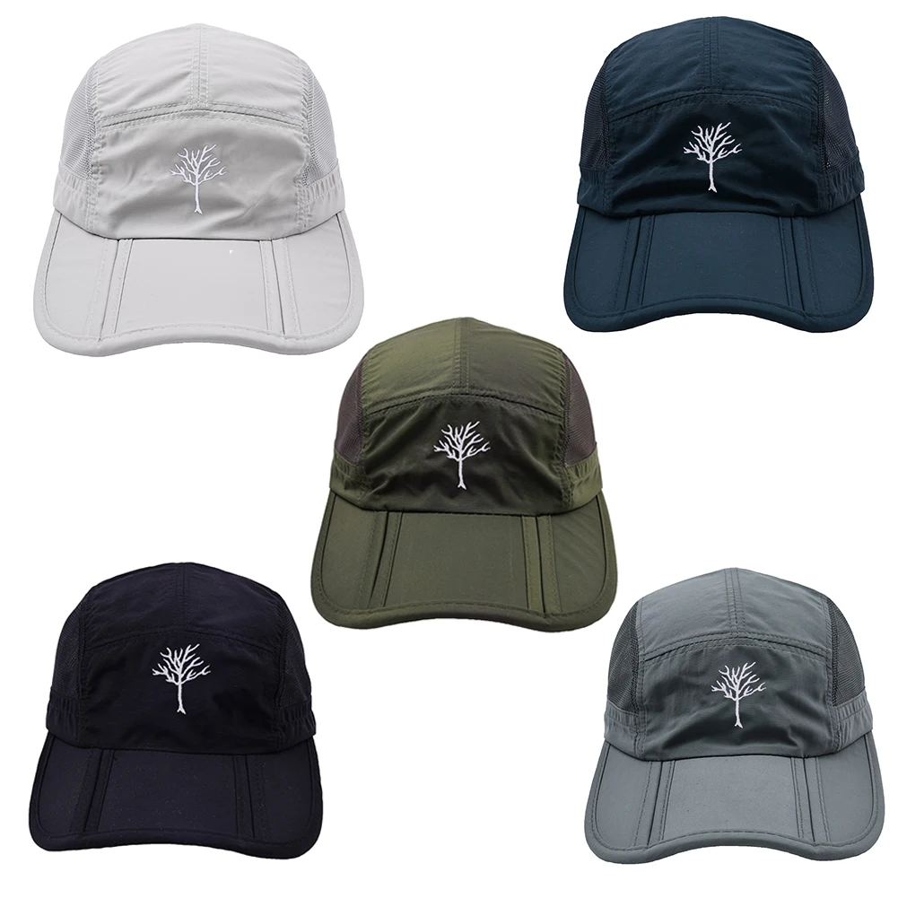 Tree Embroidery Sport Baseball Cap Unisex Foldable Portable Outdoor Sun Hats For Men Camping Hiking Snapback Caps Summer Dad Hat 6