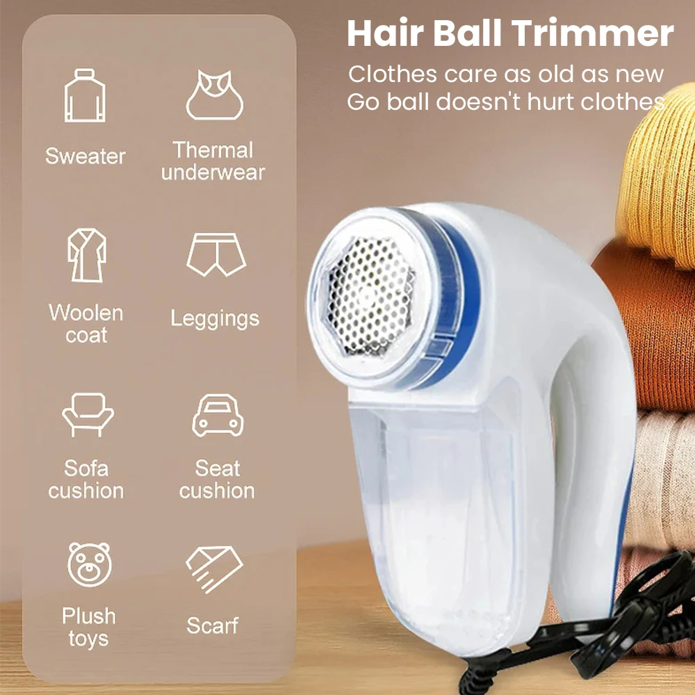 Description Picture 2 of itemEU Plug Portable Lint Remover Clothes Fuzz Shaver Lint Pellet Sweaters Curtains Carpets Clothing Lint Pellet Cut Shaving Machine