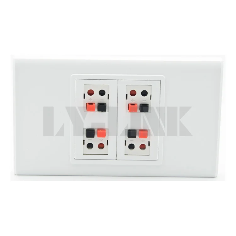 120 X 70 size 4 ports banana sound box speaker wall plate