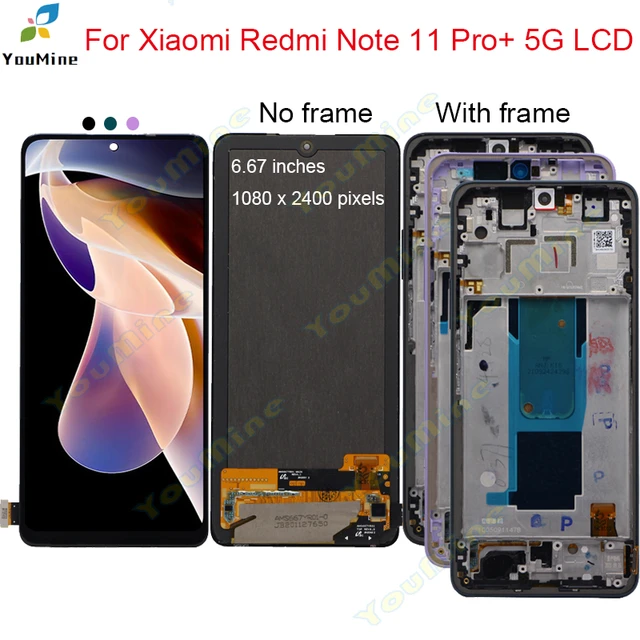 Display LCD originale per Xiaomi Redmi Note 11 Pro + 5G con cornice touch  screen digitizer Assembly per redmi note 11 pro plus LCD - AliExpress