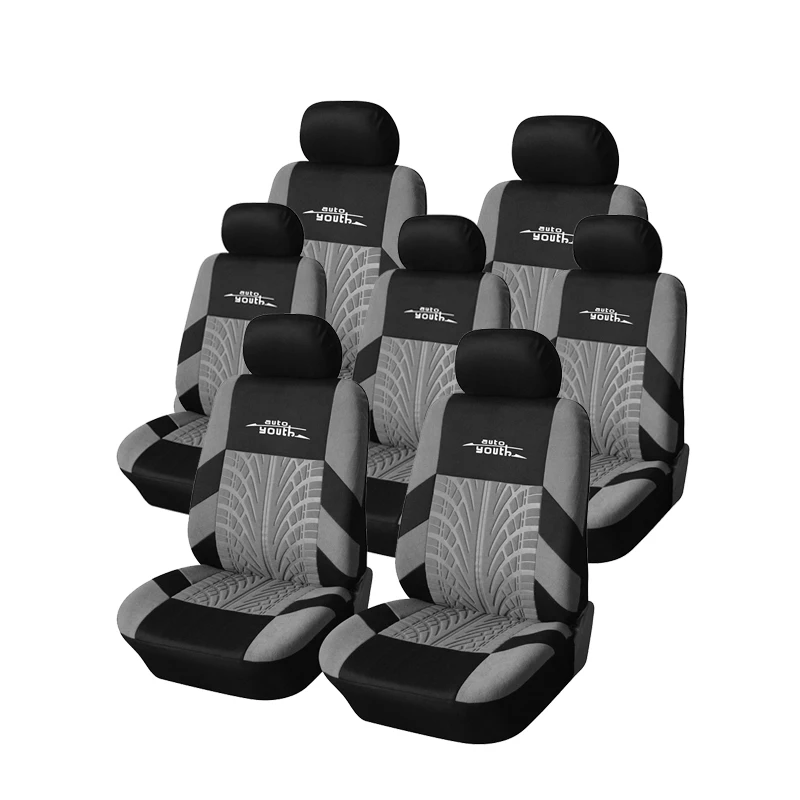 HighQuality7PCSUniversalCarSeatCoverTireIndentationCarSeat