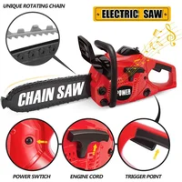 WizKidz Toy Chainsaw for Kids Electric Pretend Play Set with Rotating Chain & Realistic Sounds Outdoor Preschool Tool Toy Gift 1