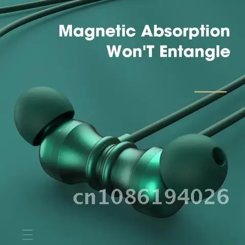 

Wireless Neck Band Sports Running Headset TWS Earphone Bluetooth Magnetic Headphone HiFi Stereo Noise Canceling Sport Earbuds