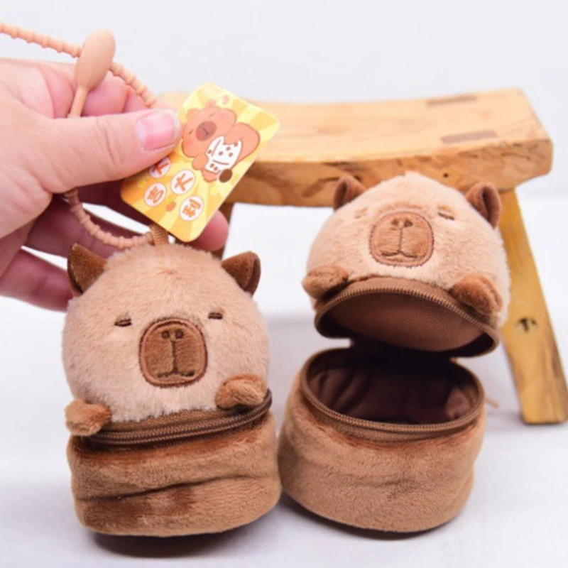 Cute Panda Capybara Coin Purse Zipper Bag Stylish Mini Wallet For Women Men Creative Kawaii Mini Storage Bag Birthday Gifts