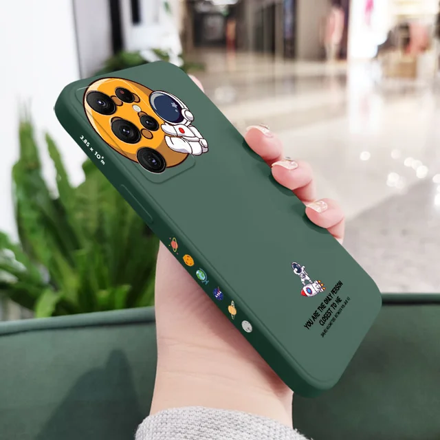 Travel Around Space Phone Case For Samsung Galaxy S22 S21 S20 Ultra Plus FE S10 S9 S10E Note 20 ultra 10 9 Plus Cover Dark Green 2