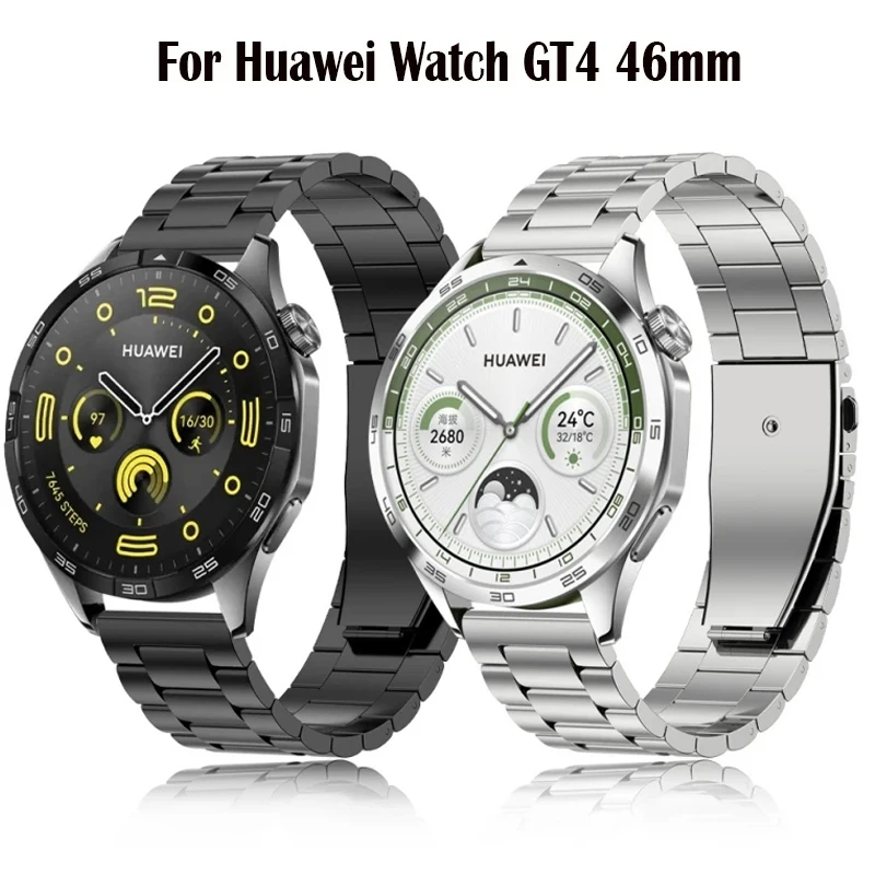 

Браслет из нержавеющей стали для Huawei GT 4 46 мм, металлический ремешок GT4 46 мм, Аксессуары для браслета 20 мм 22 мм, ремешок для часов, 22 мм