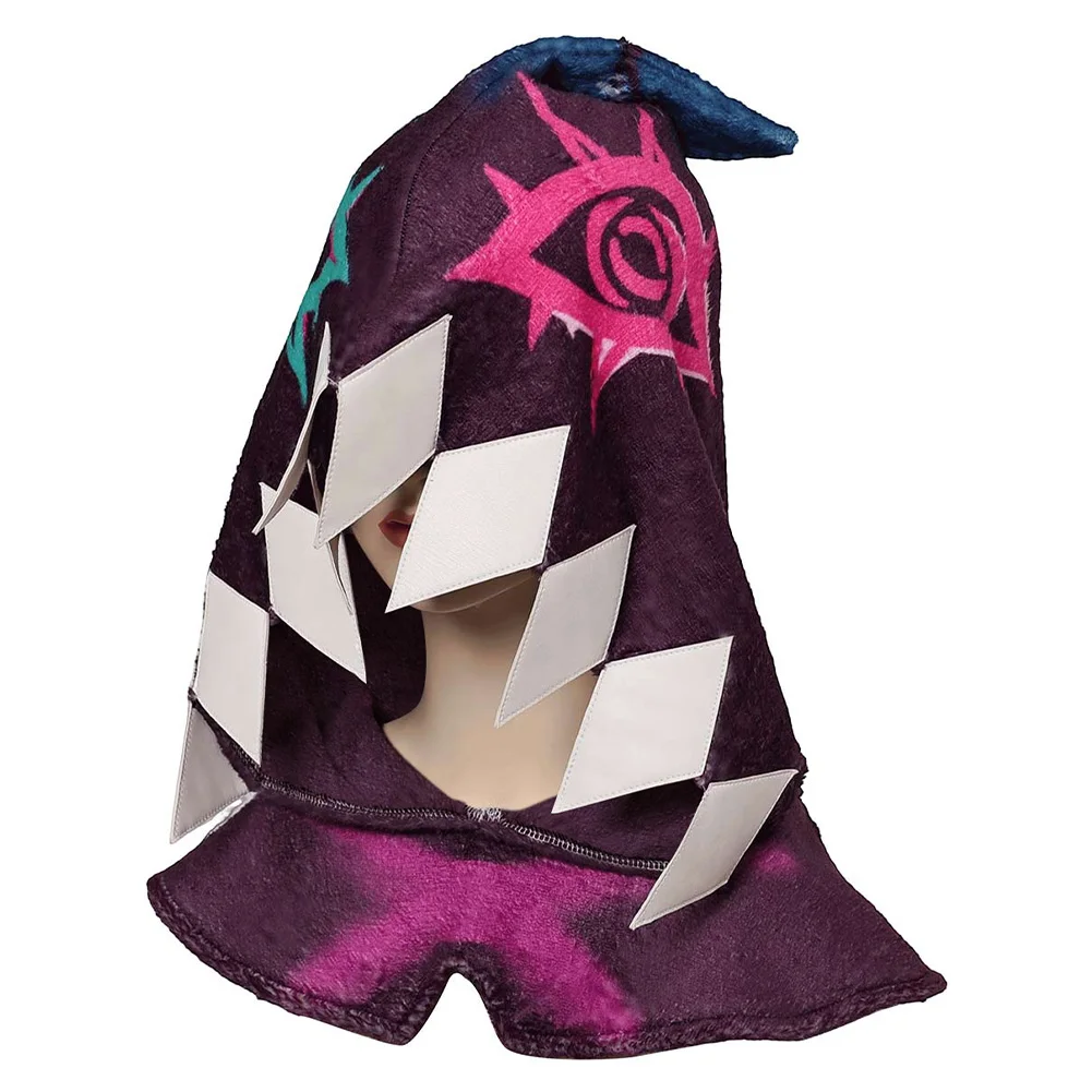 Arcane Jinx Cosplay Hat Game LOL TV 2 Costume Accessories Adult Women Roleplay Headwear