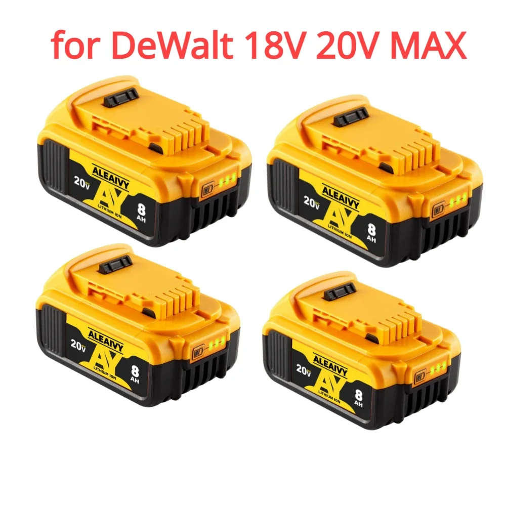 

Genuine 18V/20 Volt MAX 6.0Ah 8.0Ah DCB200 Replacement Li-ion Battery for DeWalt DCB205 DCB201 DCB203 Power Tool Batteries