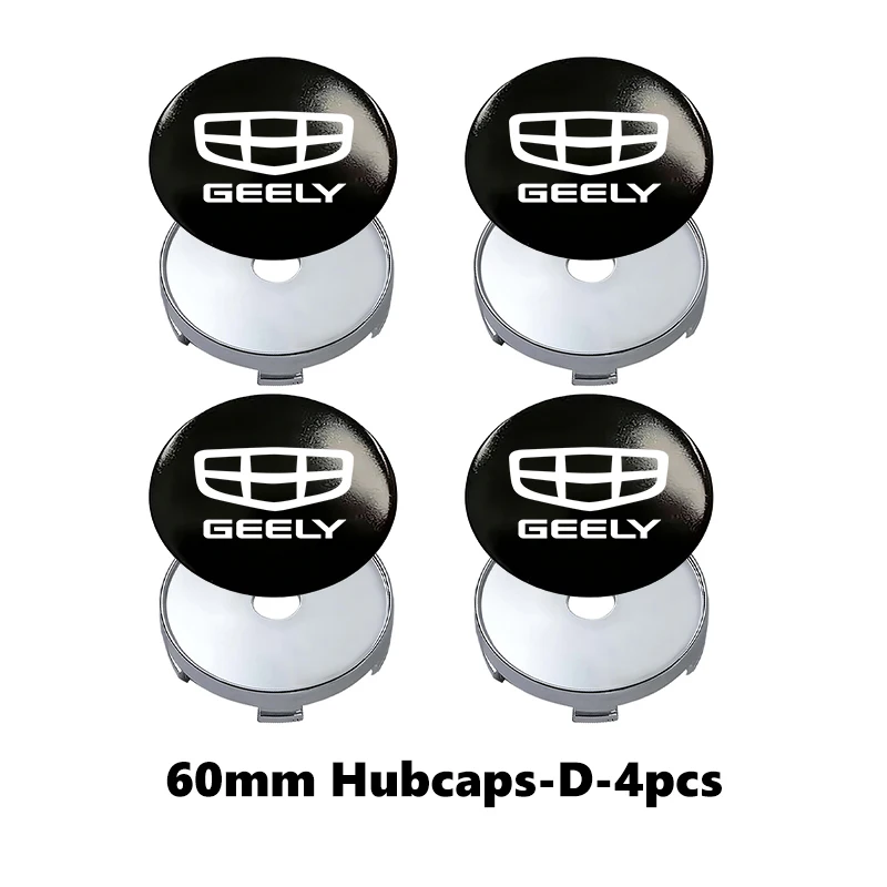 D-black-silver-4PCS