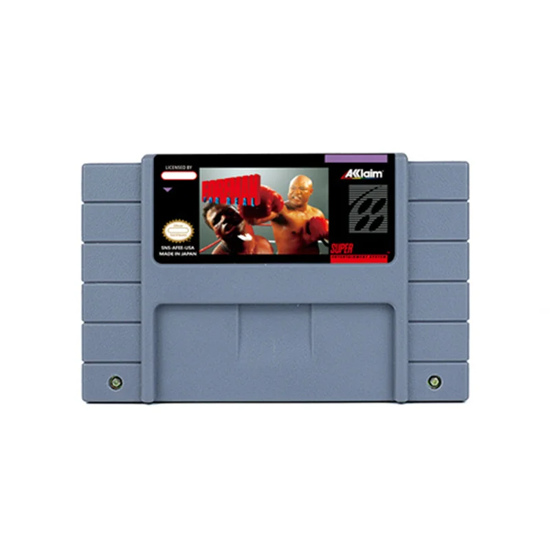 Foreman For Real Action Game Per Snes 16 Bit Retro Cart Regalo Per Bambini