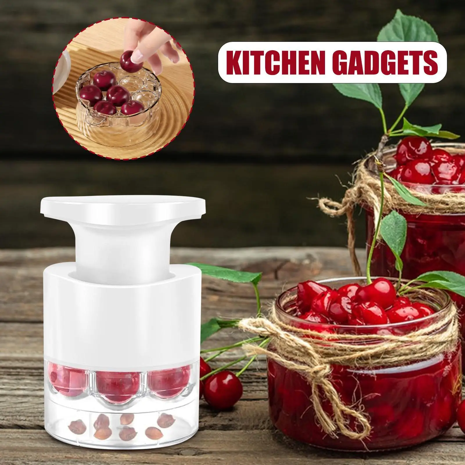 Cherry Corer Multiple 7 Holes cherry pitter Fruit Core Remover For Cherry Multifunction Pitting Aid Portable Kitchen Gadget