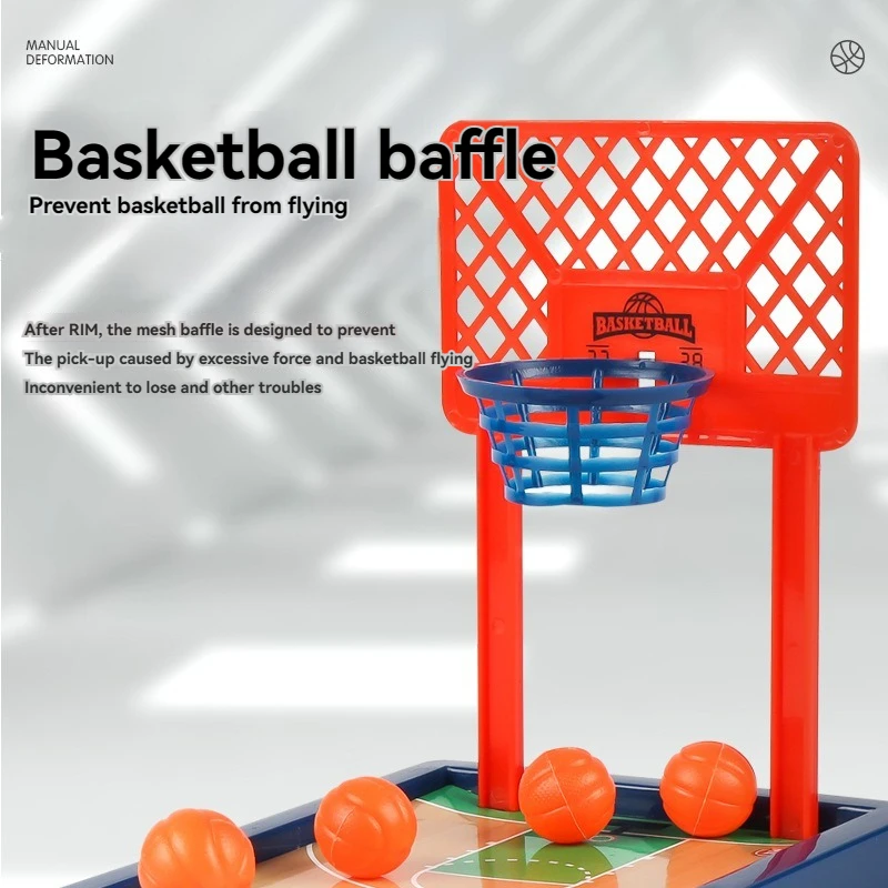 Jeu De Basket De Table à Doigts - Jouet Interactif Pour Enfants - Développe Coordination Et Réflexes - 4